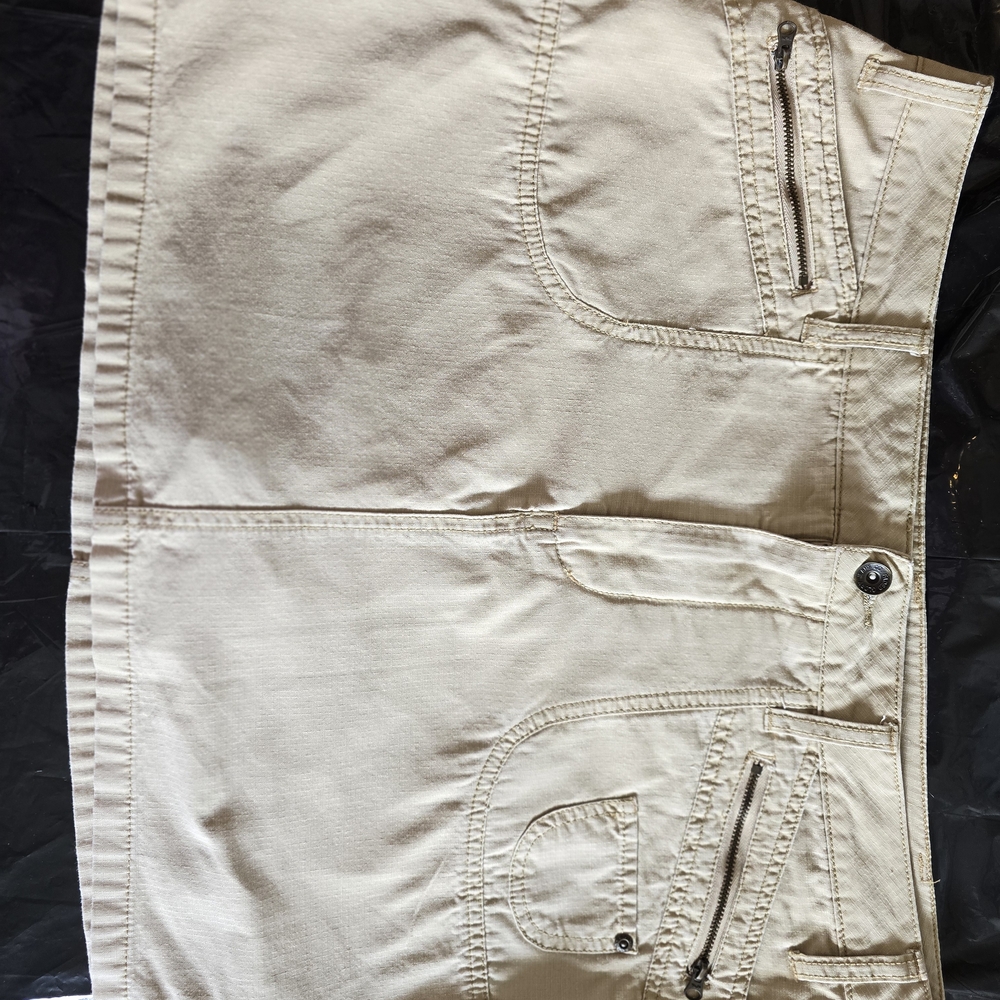 Faded Glory Cream Midi Skort New No Tag Sizw 16